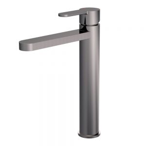 Nuie Arvan Brushed Pewter Tall Basin Mixer Tap