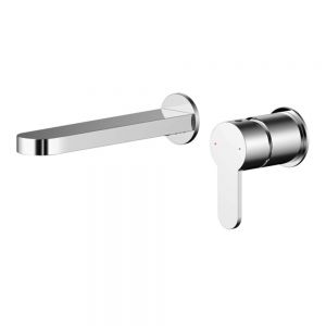 Nuie Arvan Chrome Wall Mounted Basin Mixer Tap