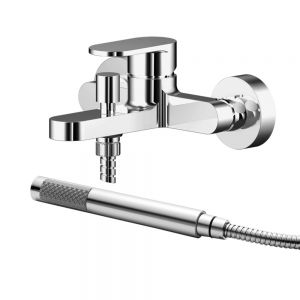 Nuie Binsey Chrome Wall Mounted Bath Shower Mixer Tap