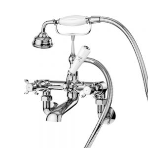 Nuie Selby Chrome Wall Mounted Bath Shower Mixer Tap