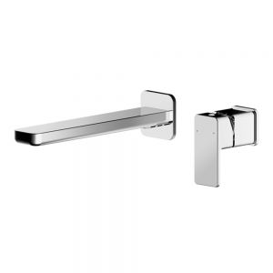 Nuie Windon Chrome Wall Mounted Basin Mixer Tap