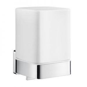 Smedbo Ice Porcelain Soap Dispenser with Chrome Holder OK461P