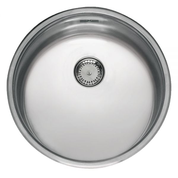 Reginox Round Single Bowl Stainless Steel Kitchen Sink 440 x 440mm