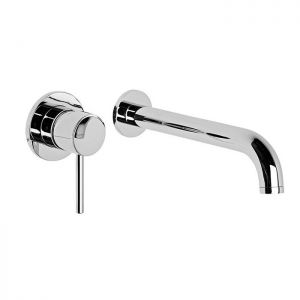 Roper Rhodes Craft Chrome Two Hole Wall Mounted Basin Mixer Tap