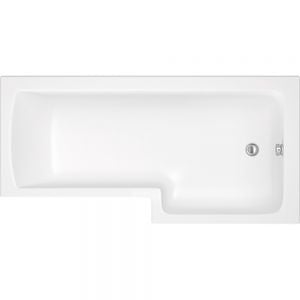 Synergy Berg 1500 x 700 0 Tap Hole Right Handed L Shape Reinforced Shower Bath Tub