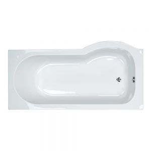 Synergy Zeya 1600 x 850 0 Tap Hole Left Handed P Shape Shower Bath Tub