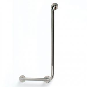 Sonia Safety Wall Bar 90 Left Brushed Stainless Steel 118236