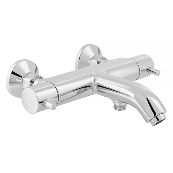 Vado Celsius Chrome Wall Mounted Thermostatic Bath Shower Mixer Tap