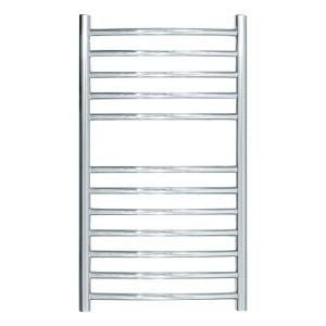 JIS Sussex Camber 700mm x 400mm ELECTRIC Stainless Steel Curved Towel Rail