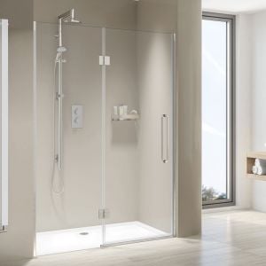 Aqata Design Solutions DS459 1400 Hinged Shower Door and Inline Panel