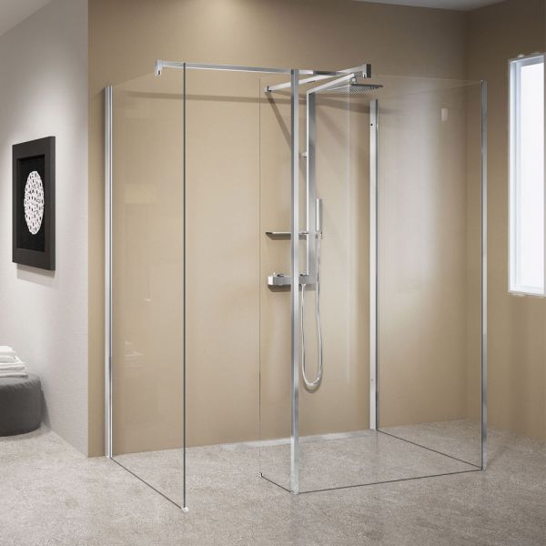 Novellini Kuadra H10 800 Wide Three Sided Wetroom Shower Enclosure