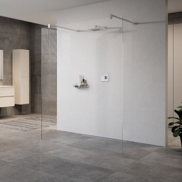 Novellini Kuadra H3 Free Standing 940mm Wetroom Shower Panel