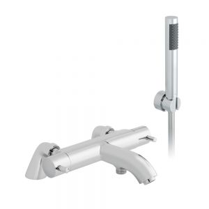 Vado Zoo Thermostatic Bath Shower Mixer Tap with Shower Kit CEL131TKCP