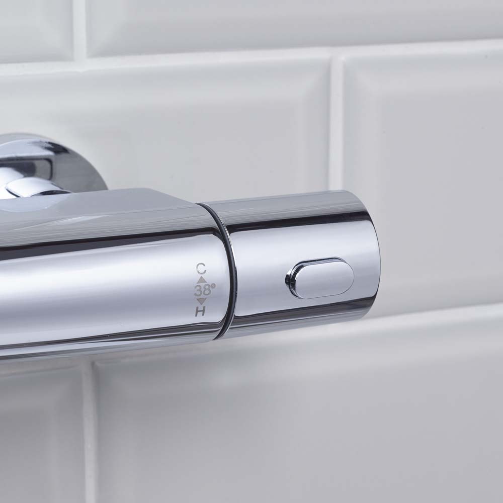 Bristan Buzz Exposed Valve With Rigid Riser and Diverter BUZ2