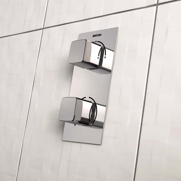 Bristan Cobalt Thermostatic Recessed Dual Control Valve with Integral Diverter COB SHCDIV C #3