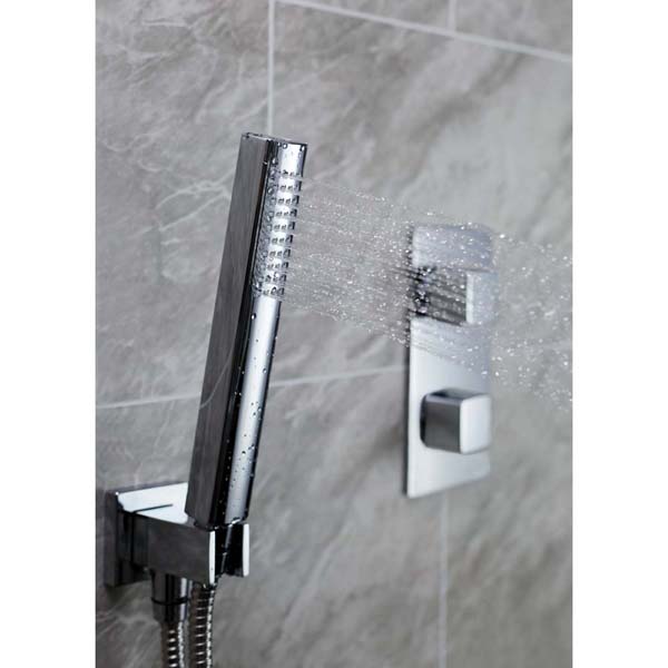 Bristan Cobalt Chrome 2 Outlet Shower Pack with Overhead Shower and Handset #5