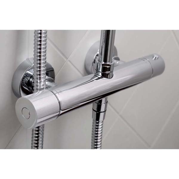Bristan Carre Exposed Fixed Head Bar Shower with Diverter and Kit CR SHXDIVFF C #2