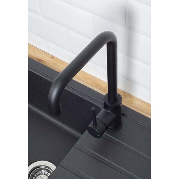 Bristan Lemon Black Easy Fit Mono Kitchen Mixer Tap LMN EFSNK BLK #5