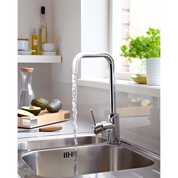 Bristan Lemon Chrome Easy Fit Mono Kitchen Mixer Tap LMN EFSNK C #3