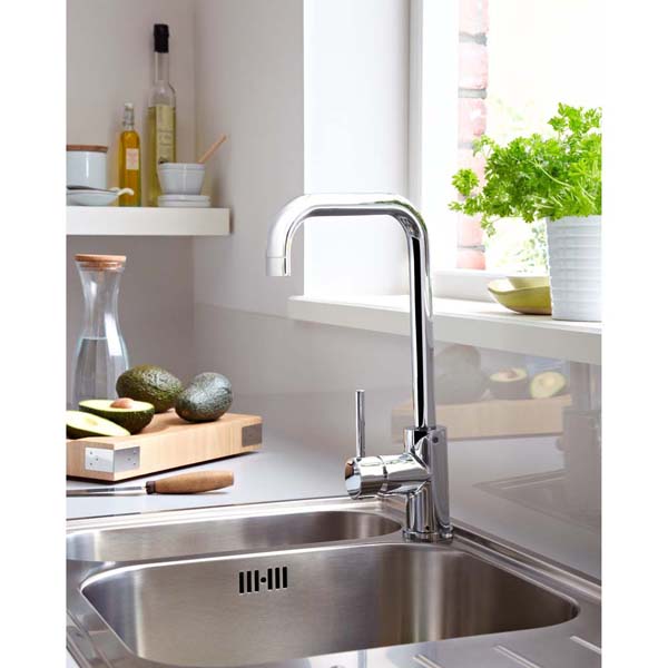 Bristan Lemon Chrome Easy Fit Mono Kitchen Mixer Tap LMN EFSNK C #4