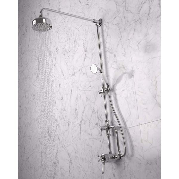 Bristan 1901 Exposed Concentric Chrome Shower Valve with Diverter and Rigid Riser Kit N2 CSHXDIV C #3