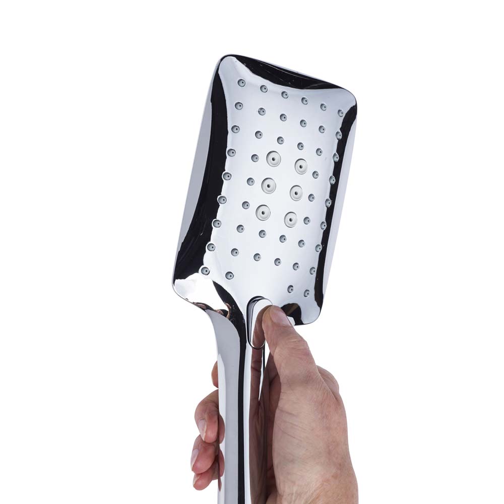 Bristan Quadrato Exposed Fixed Head Bar Shower with Diverter and Kit QD SHXDIVFF C on sale at