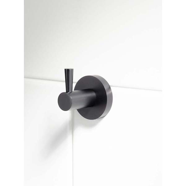 Bristan Black Round Single Robe Hook RD HOOK BLK #4