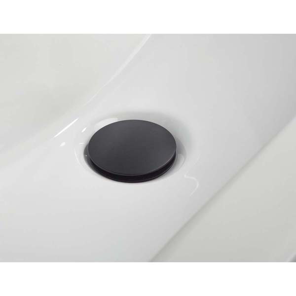 Bristan Round Black Slotted Clicker Basin Waste W BASIN04 BLK #3
