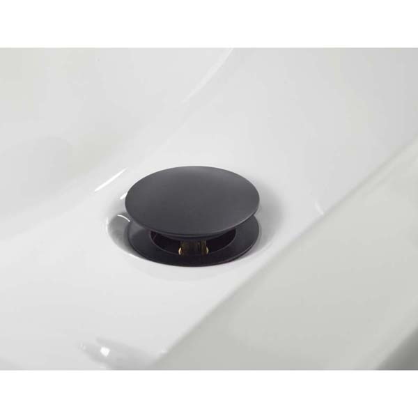 Bristan Round Black Slotted Clicker Basin Waste W BASIN04 BLK #4