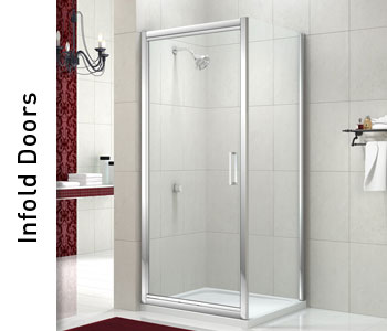 Merlyn 8 Series Infold Shower Doors & Enclosures