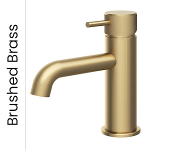 Abacus Brushed Brass Bathroom Taps