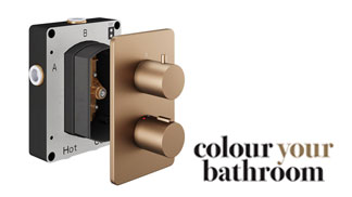 Abacus Brushed Bronze Shower Valves and Accessories