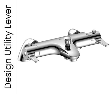 Bristan Design Utility Lever Bathroom Taps