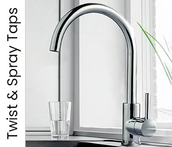 Clearwater Twist and Spray Kitchen Taps