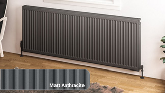 Eastbrook Matt Anthracite Central Heating Radiators
