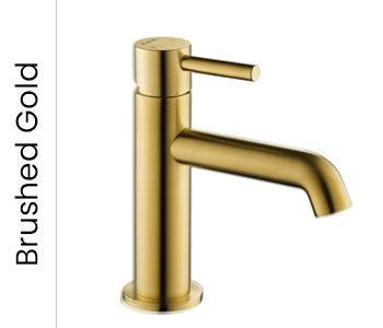 Flova Levo Brushed Gold Bathroom Taps