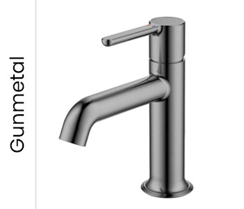 Flova Moonlight Gunmetal Bathroom Taps