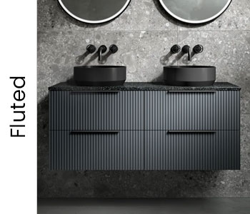 Hudson Reed Fluted Bathroom Furniture