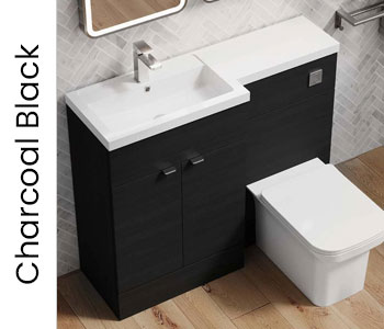 Hudson Reed Fusion Charcoal Black Furniture