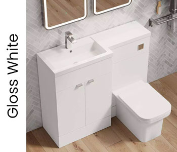 Hudson Reed Fusion Gloss White Furniture
