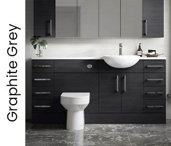 Hudson Reed Fusion Graphite Grey Furniture