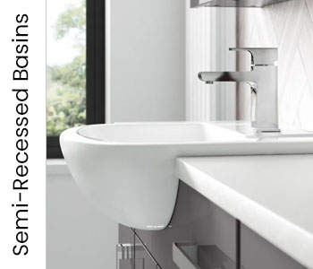Hudson Reed Semi Recessed Basins