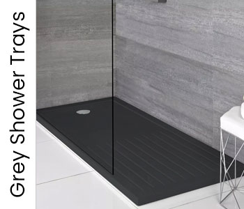 Hudson Reed Grey Shower Trays