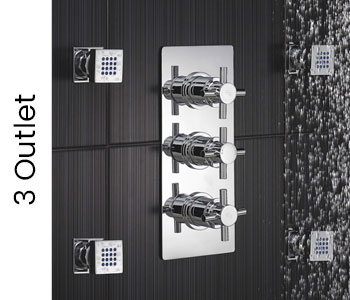 Hudson Reed 3 Outlet Shower Valves