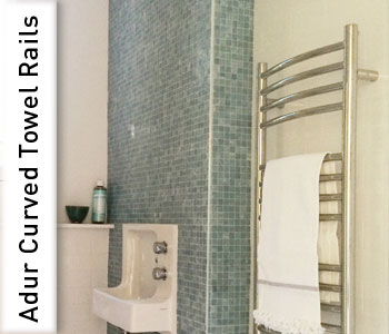 JIS Adur Stainless Steel Curved Towel Rails