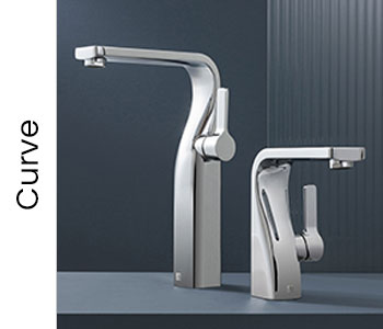 JTP Curve Bathroom Taps
