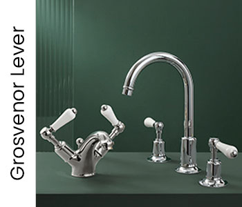 JTP Grosvenor Lever Bathroom Taps
