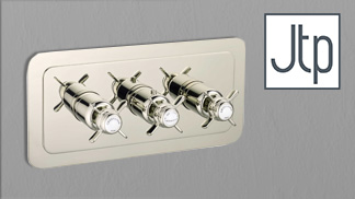 Just Taps Plus Grosvenor Pinch Nickel Showers