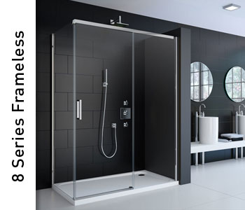 Merlyn 8 Series Frameless Shower Doors and Enclosures