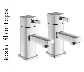 Moods Basin Pillar Bathroom Taps